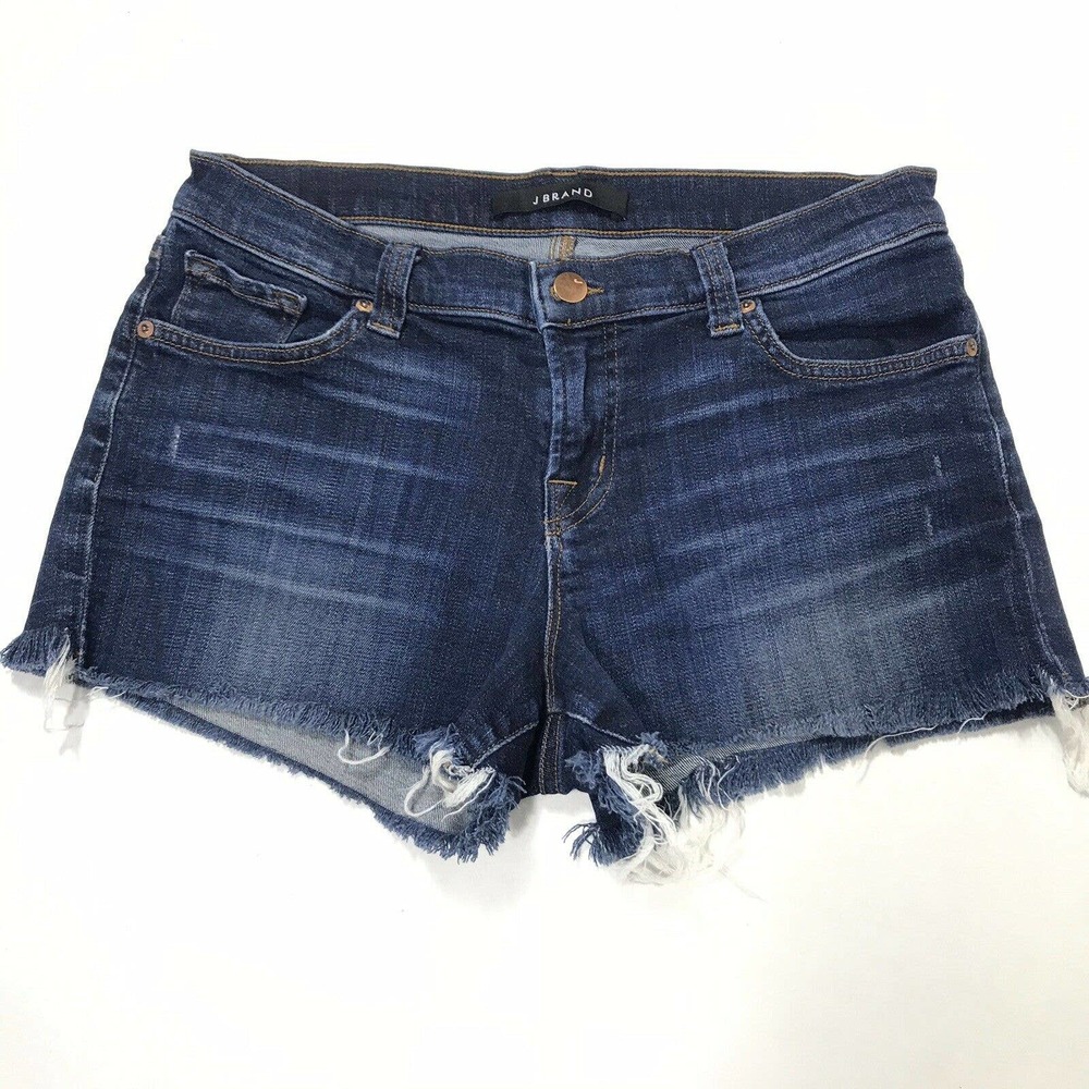 J Brand Cut off Denim Shorts Tribute  DIstressed
